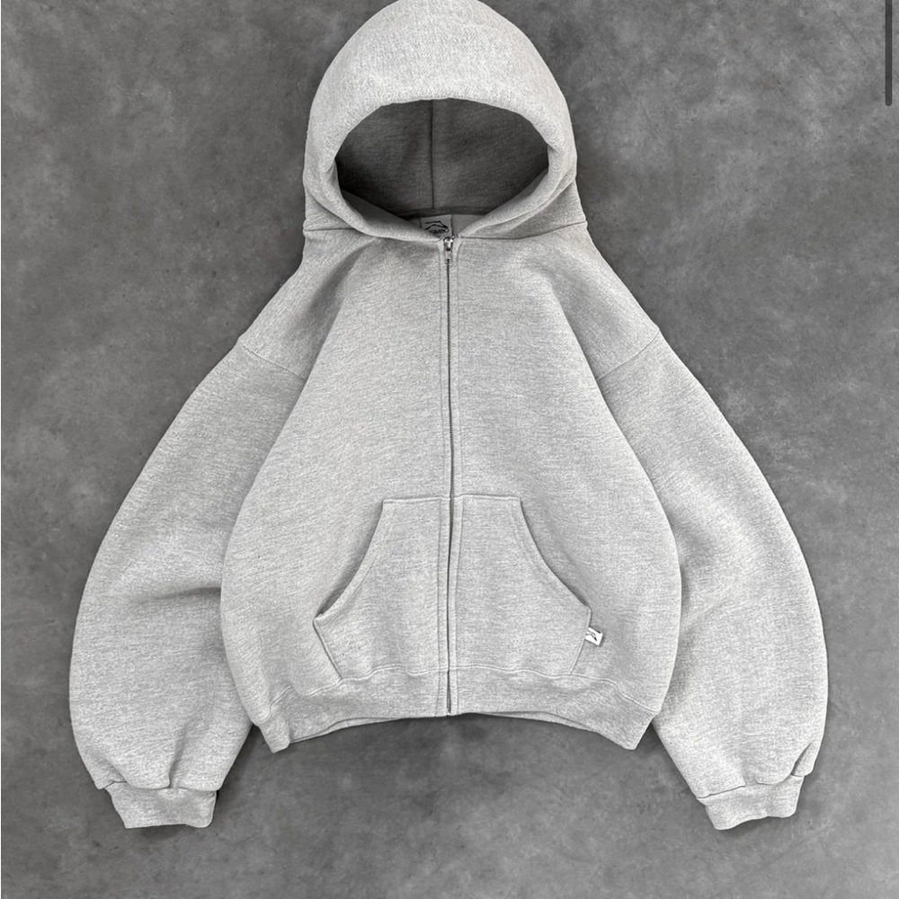 Akimbo Zip-Up Hoodie - Heather Grey